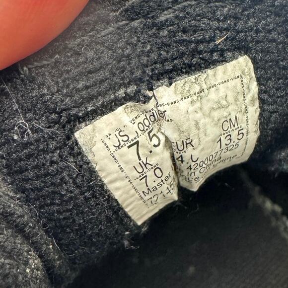 Vans Unisex Toddler SK8-Hi Zip Skate Shoes Black/White Size Toddler 7.5 - Picture 9 of 9